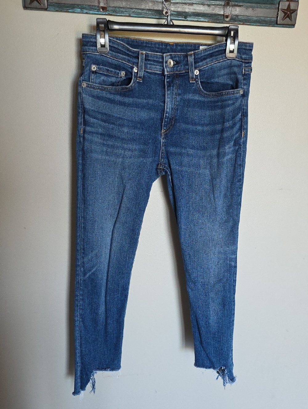 rag & bone Cate mid-rise Ankle Skinny blue denim jeans